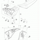 65 SX CHASSIS Бак,сидение