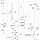 105 SX USA CHASSIS Передняя вилка в разборе