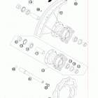 105 SX USA CHASSIS Переднее колесо