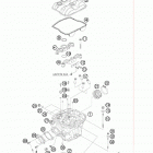 450 SX-F ENGINE Головка цилиндра