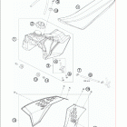 50 SX Mini Chassis Топливный бак , сидение