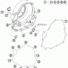 690 DUKE ENGINE Кожух сцепления