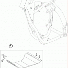 250 SX-F USA CHASSIS Зажита двигателя