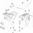 450 EXC USA CHASSIS Бак,сидение