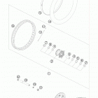 950 SUPER ENDURO R USA CHASSIS Переднее колесо