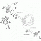 450 SX-F ENGINE Водяной насос