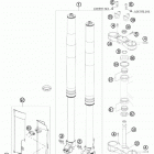 505 XC-F CHASSIS Передняя вилка