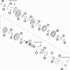 450 SX-F ENGINE Трансмиссия 2-контрпривод