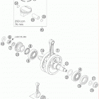 250 EXC-F ENGINE Коленвал и поршень