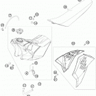 250 SX-F CHASSIS Бак,сидение