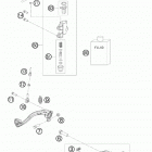 65 SX CHASSIS Тормозной цилиндр задний