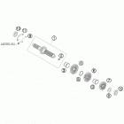 450 SX-F ENGINE Трансмиссия-ведомый вал