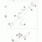 250 XC-F USA CHASSIS Глушитель