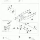 505 XC-F CHASSIS Бугель