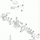 690 DUKE ENGINE Коленвал и поршень