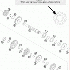 150 SX ENGINE Трансмиссия 2-контрпривод