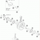 250 SX-F ENGINE Коленвал и поршень
