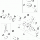 990 ADVENTURE  ENGINE Коленвал и поршень