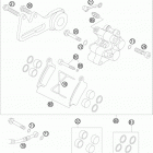 85 SX 19/16 CHASSIS Тормозной суппорт задний