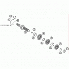 450 SX-F Трансмиссия-ведомый вал