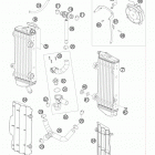 450 EXC-R USA ENGINE Система охлаждения