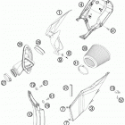 450 SMR CHASSIS Воздушный фильтр