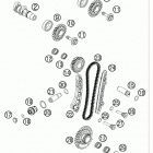 505 SX-F ENGINE Газо-распределительный механизм
