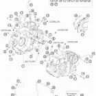 690 LC4 DUKE USA ENGINE Картер двигателя