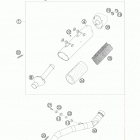 450 XCR-W USA CHASSIS Глушитель