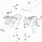 450 EXC-R USA CHASSIS Бак,сидение
