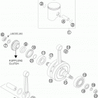 250 SX Коленвал и поршень