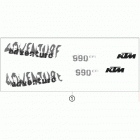 990 ADVENTURE ORANGE ABS USA CHASSIS Наклейки