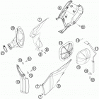 250 XCF-W USA CHASSIS Воздушный фильтр