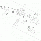 990 SUPER DUKE ORANGE USA CHASSIS Тормозной суппорт задний