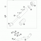 505 XC-F USA CHASSIS Глушитель