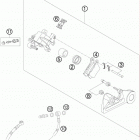 450 EXC-R USA CHASSIS Тормозной суппорт задний