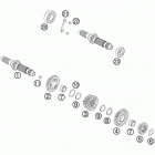 450 EXC-R USA ENGINE Трансмиссия-ведомый вал