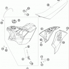 450 XCR-W USA CHASSIS Бак,сидение