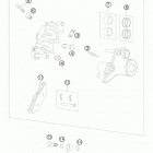 990 ADVENTURE ORANGE ABS USA CHASSIS Тормозной суппорт задний