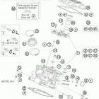 990 SUPERDUKE USA ENGINE Головка цилиндра задняя