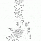 450 SX-F Головка цилиндра