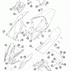 690 DUKE WHITE USA CHASSIS Обтекатель , крылья