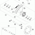 450 EXC-R USA CHASSIS Переднее колесо