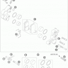 85 SX 19/16 CHASSIS Передний тормозной суппорт