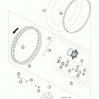 690 ENDURO USA CHASSIS Переднее колесо
