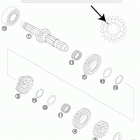 250 SX Трансмиссия-ведомый вал