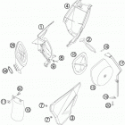 85 XC USA CHASSIS Фильтр воздушный