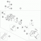 690 SMC USA CHASSIS Тормозной суппорт задний