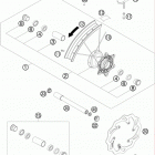 200 XC USA CHASSIS Переднее колесо