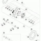 450 EXC-R USA CHASSIS Заднее колесо